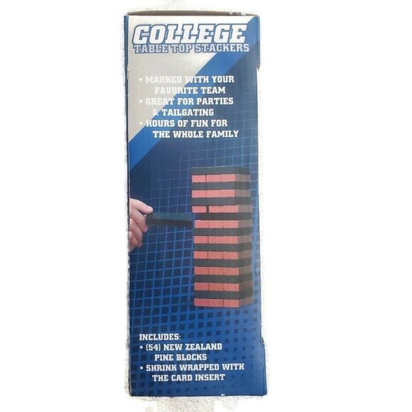 Texas Longhorns College Table Top Stackers Tower Building Game NCAA College - Picture 3 of 5